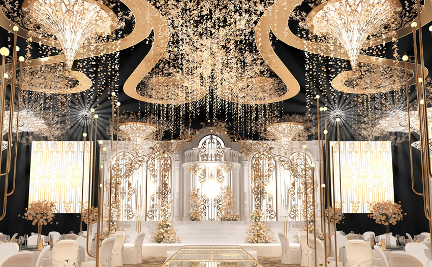 缙云花木兰喜事汇金色大厅效果展示